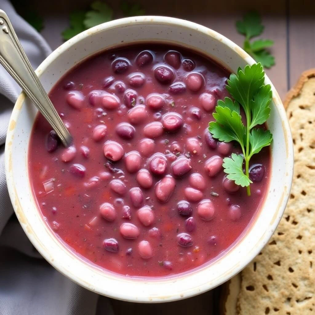 purple black bean soup recipe