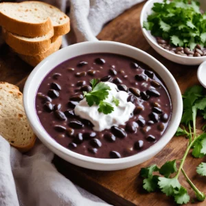 purple black bean soup recipe